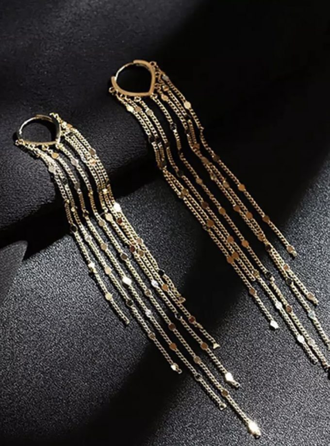 Pendientes Flecos Corazón