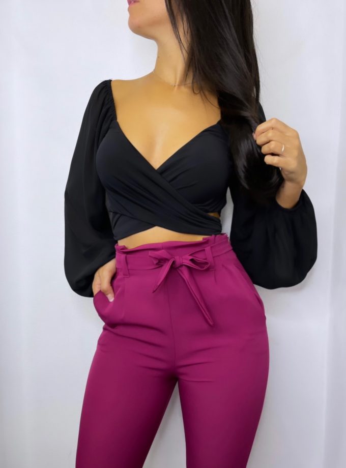 Traje Paris Manga Fruncida