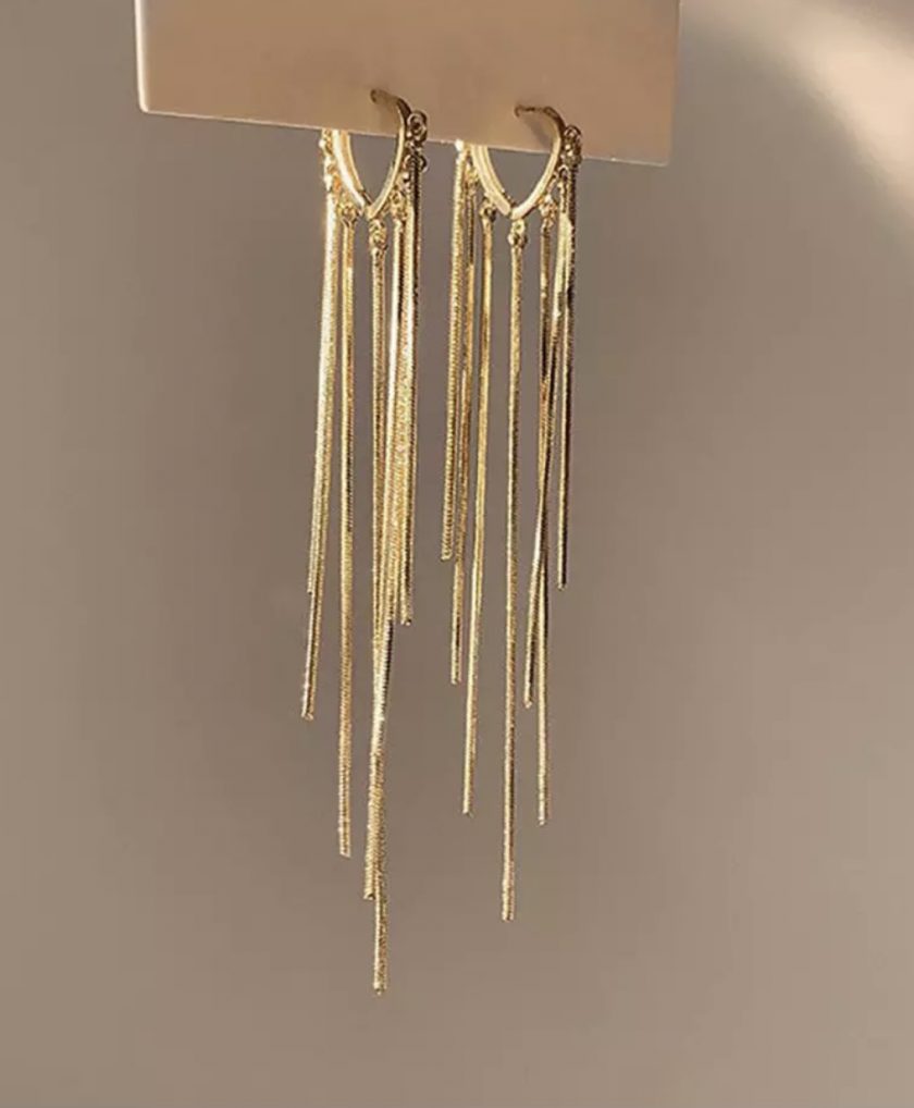 Pendientes Flecos Corazón