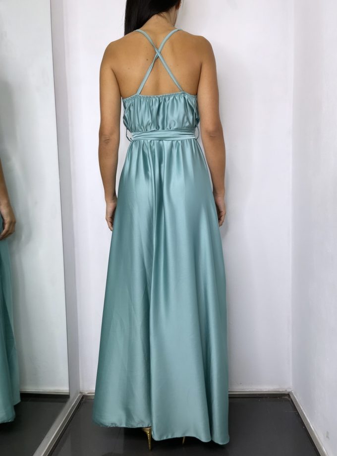 Vestido Seda Cruzado