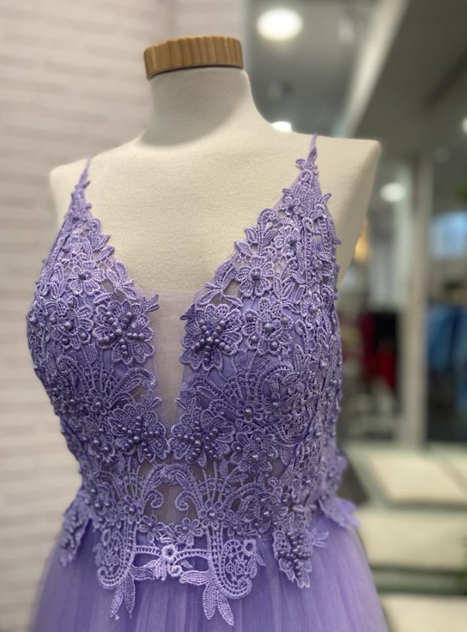 Vestido Encaje Tul