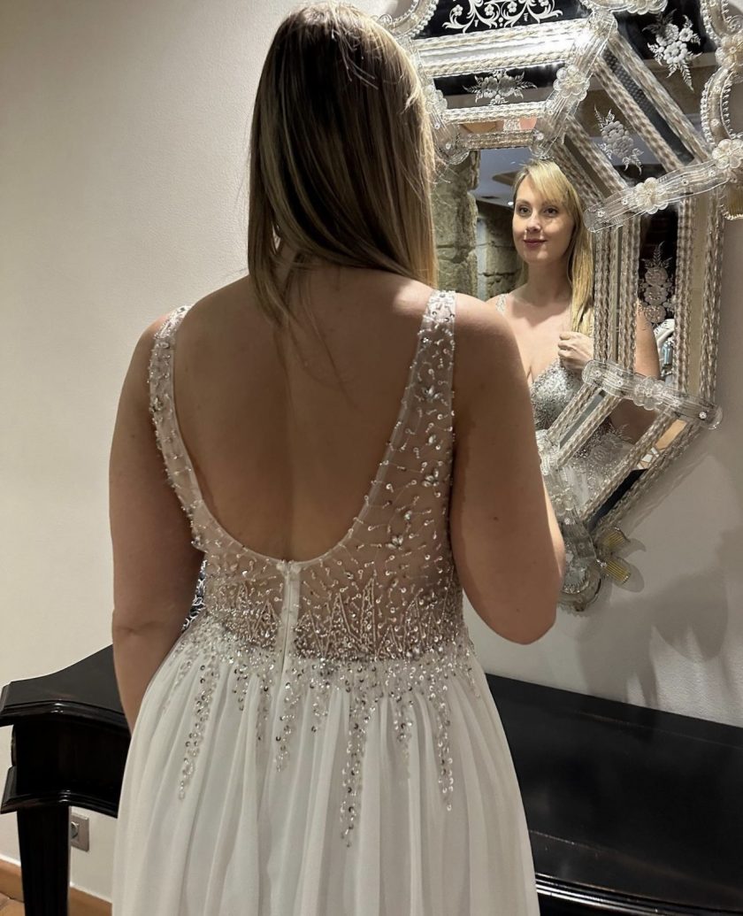 Vestido Novia Princesa transparencias - Imagen 11