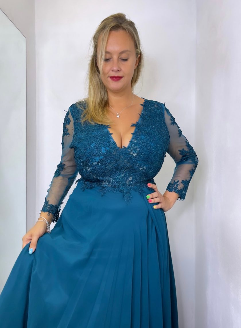 Vestido Dama Mangas Curvy