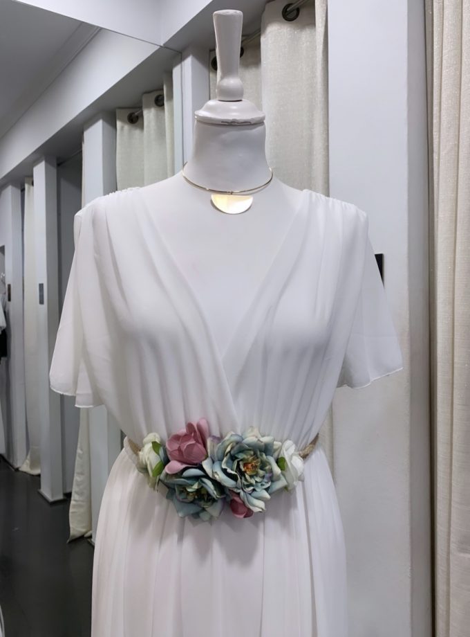 Vestido Bella Mangas Novia