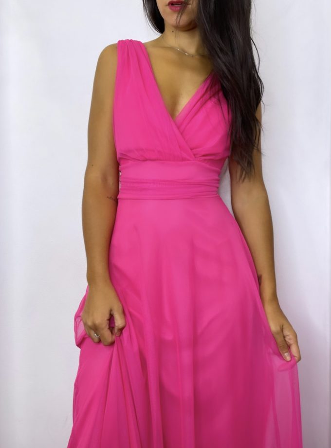 Vestido Tul Basic Cintura