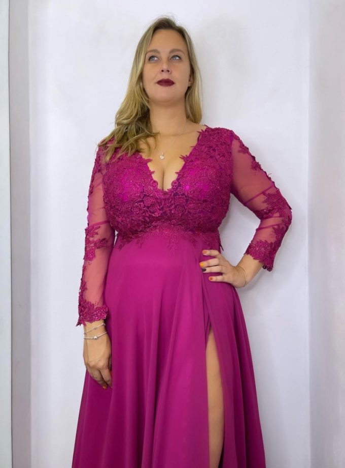 Vestido Dama Mangas Curvy