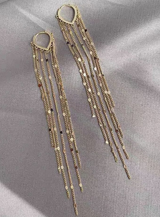 Pendientes Flecos Corazón