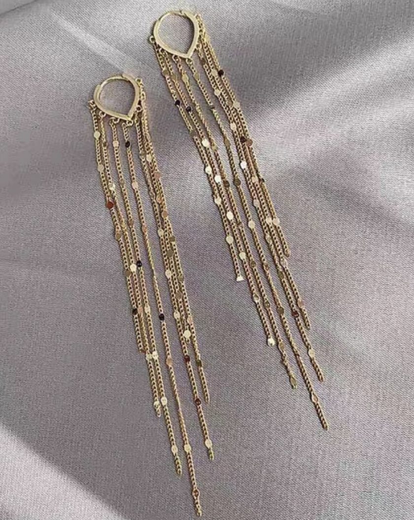 Pendientes Flecos Corazón