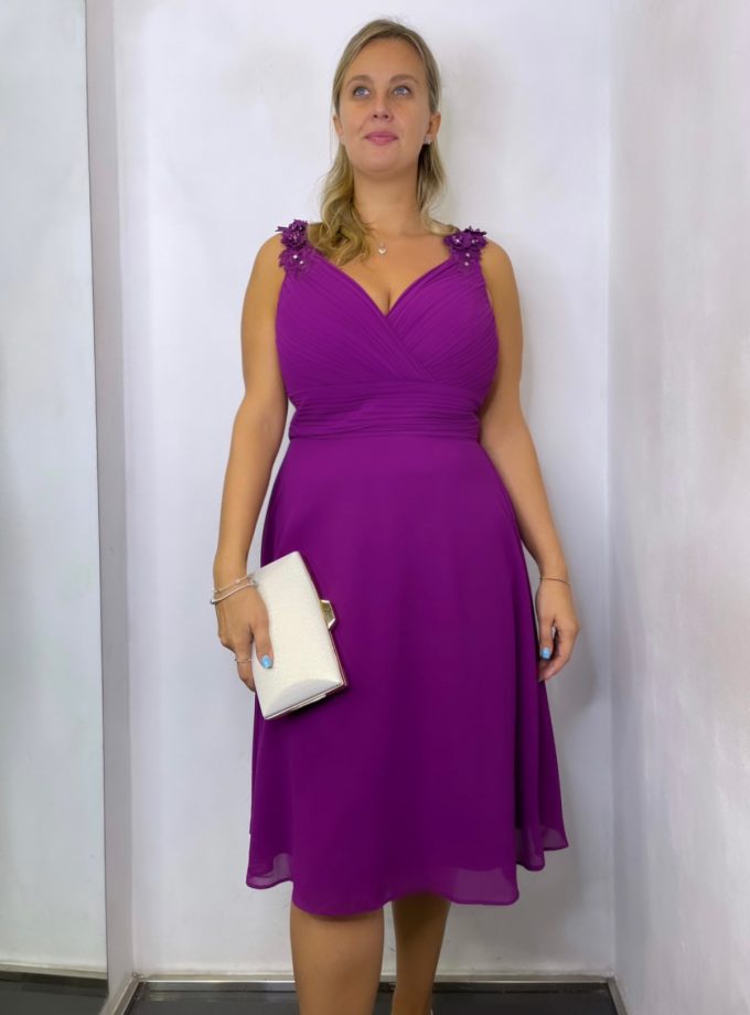 Vestido Curvy Pétalos Corto