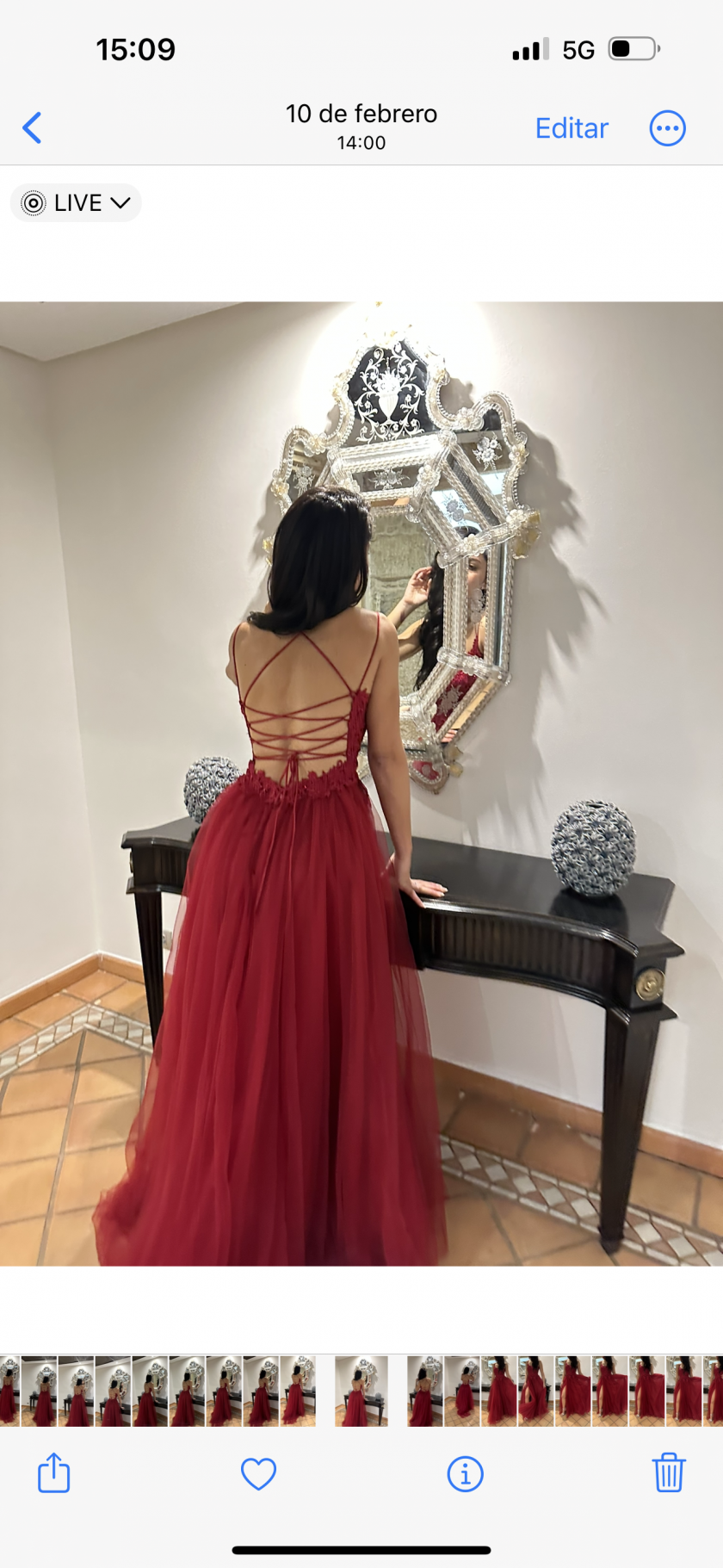 Vestido Tul Largo Abertura - Imagen 21