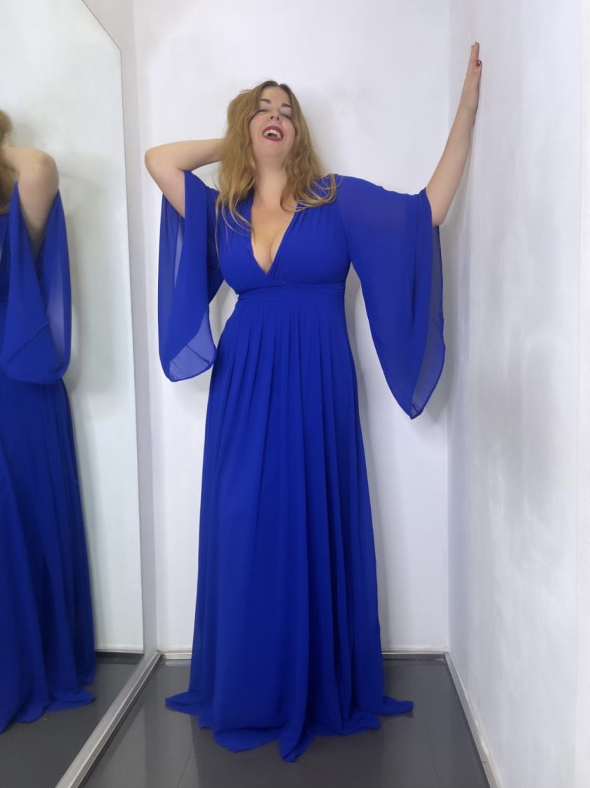 Vestido Gasa Mangas Curvy - Imagen 23