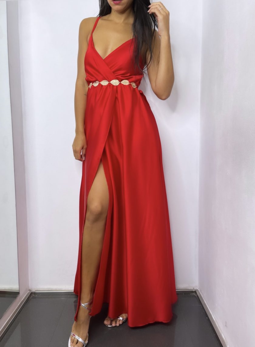 Vestido Seda Cruzado - Imagen 2