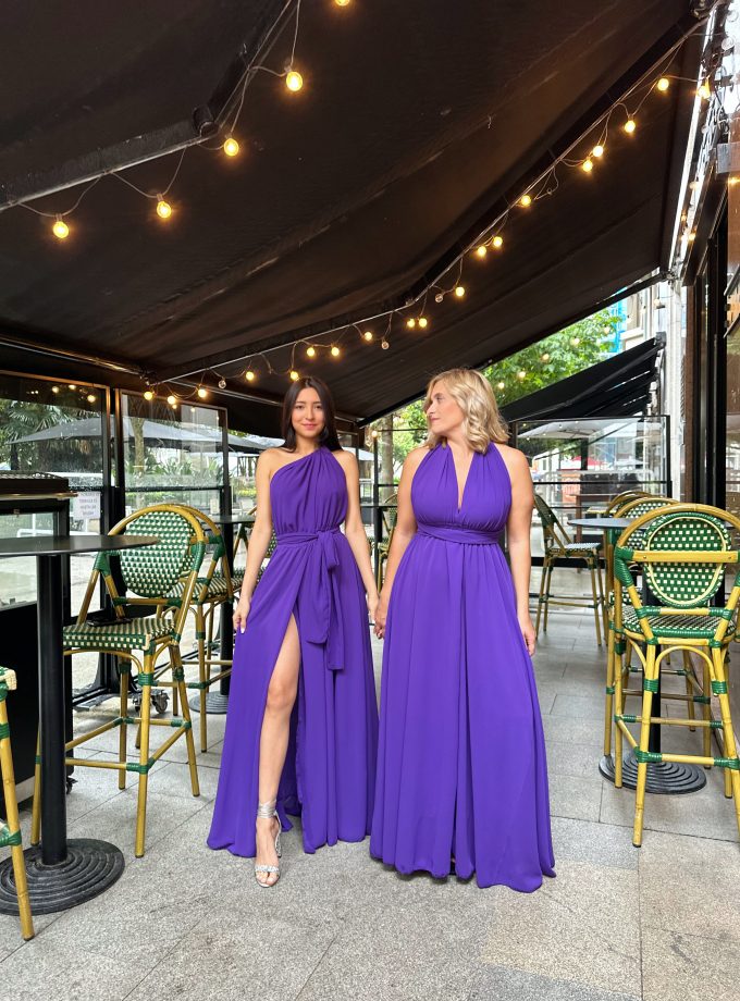 Vestido Multiposición Gasa Abertura