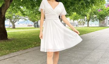 Vestido Tul Mangas Corto Novia