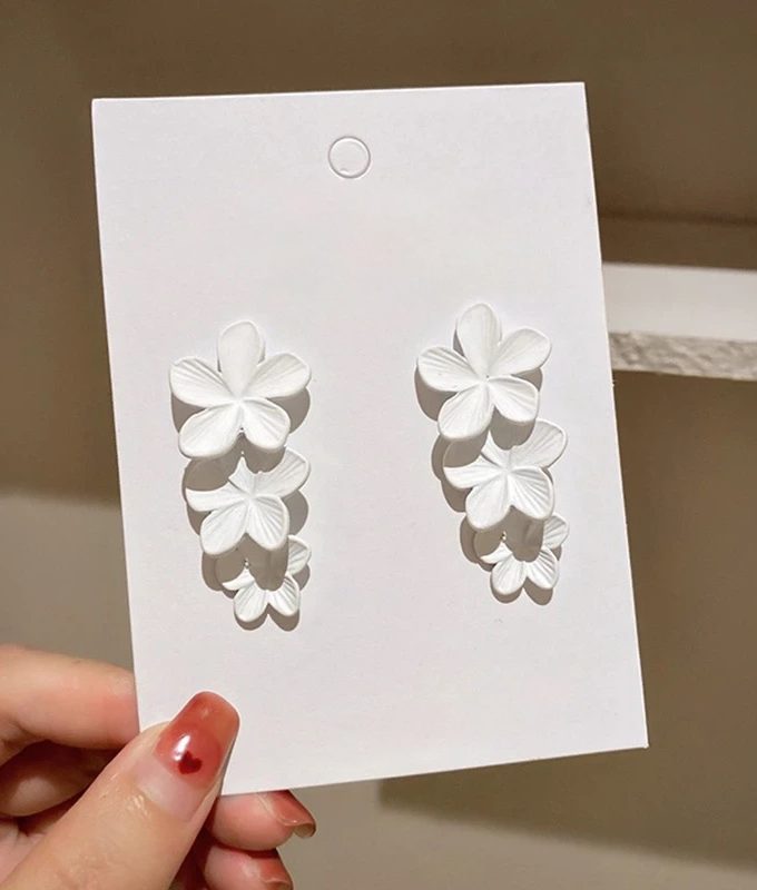Pendientes Flores Blancas