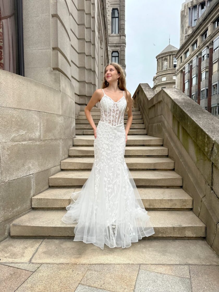 Vestido Varillas Sirena Novia - Imagen 2