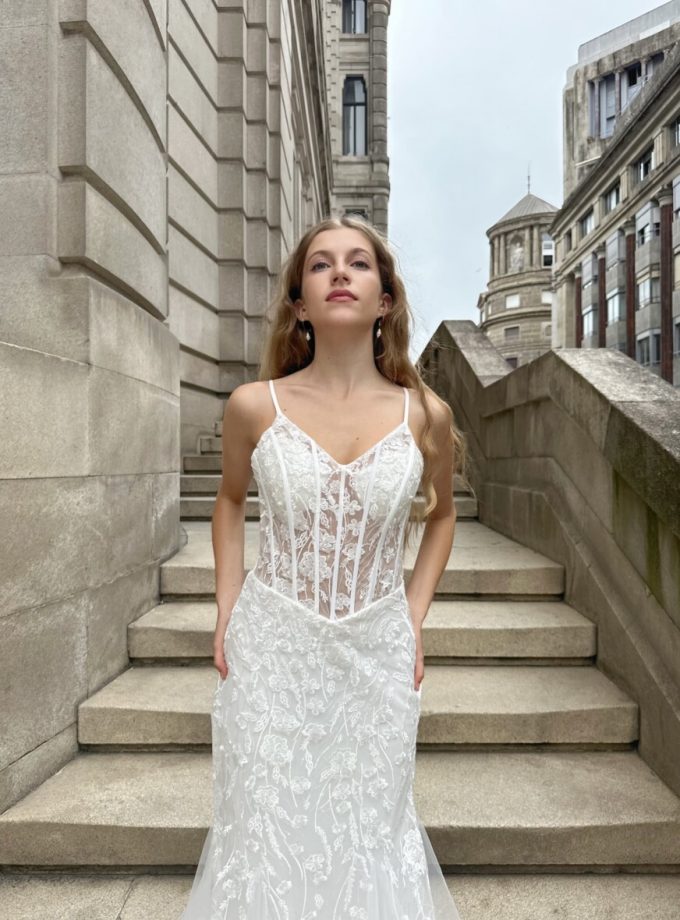 Vestido Varillas Sirena Novia