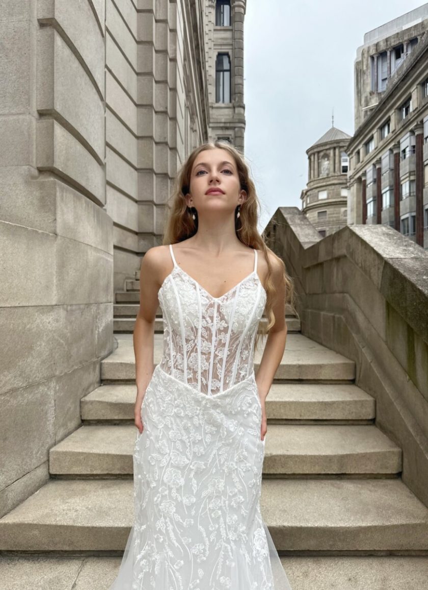 Vestido Varillas Sirena Novia