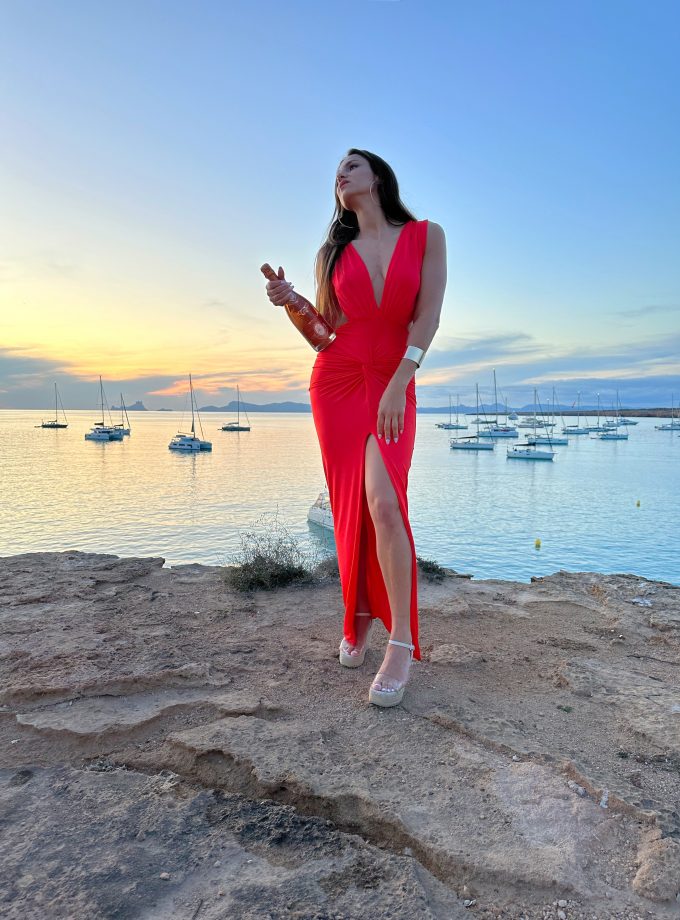 Vestido Espalda Nudo Frontal