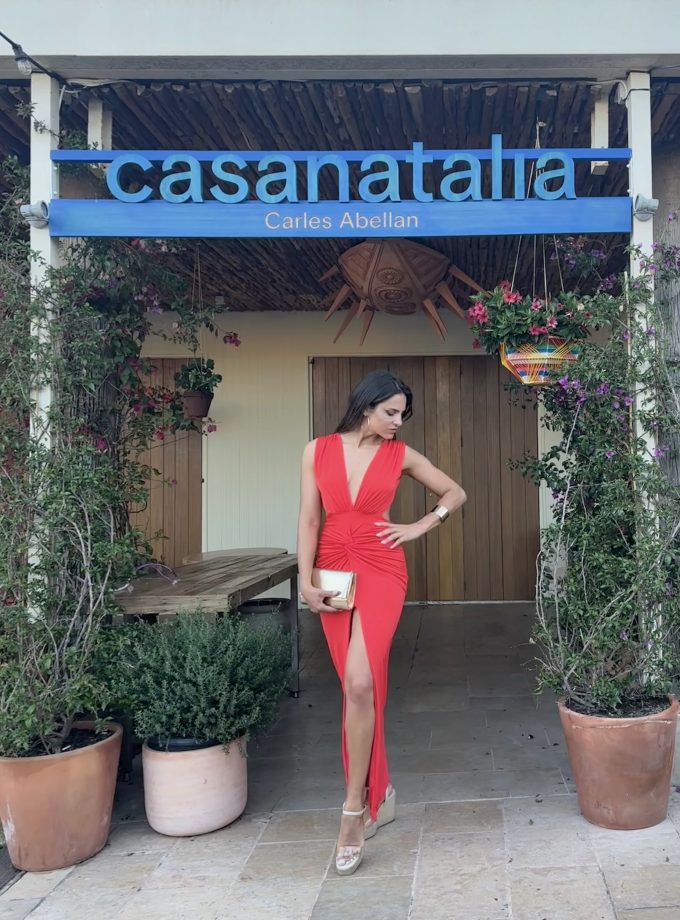 Vestido Espalda Nudo Frontal