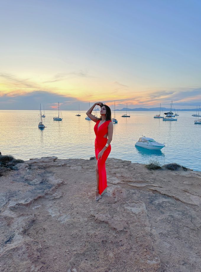 Vestido Espalda Nudo Frontal