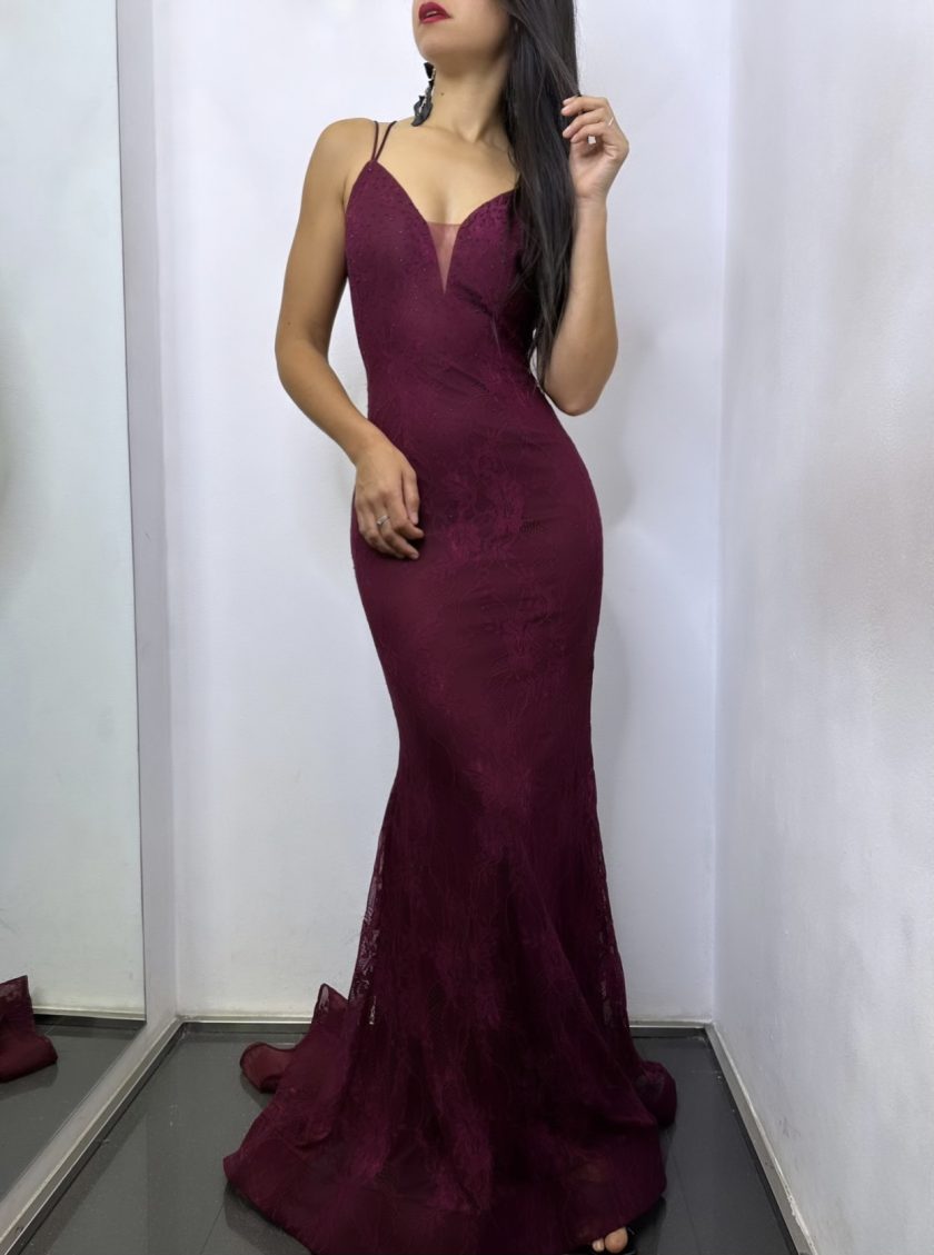 Vestido Sirena Espalda Cruzada - Imagen 9