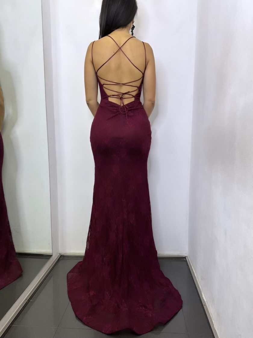 Vestido Sirena Espalda Cruzada - Imagen 8