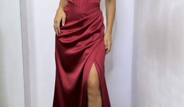Vestido Seda Varillas Luxury