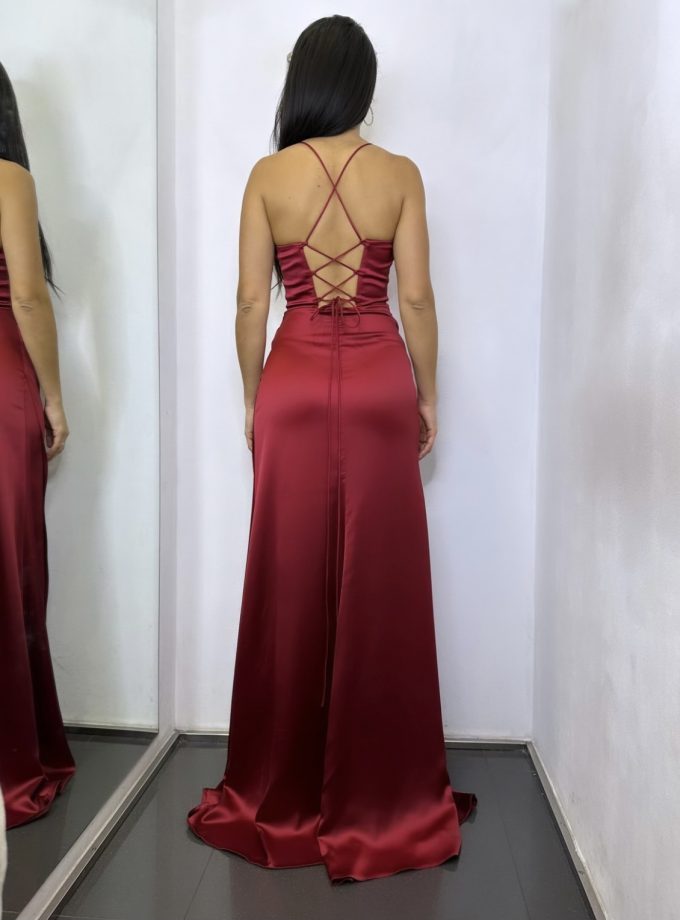 Vestido Seda Varillas Luxury