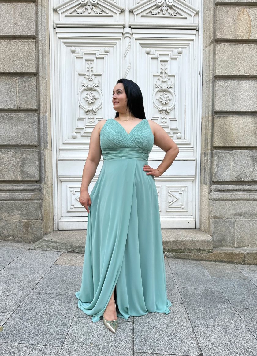 Vestido Analia Abertura Curvy - Imagen 5
