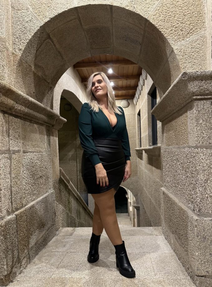 Falda Polipiel Cruzada