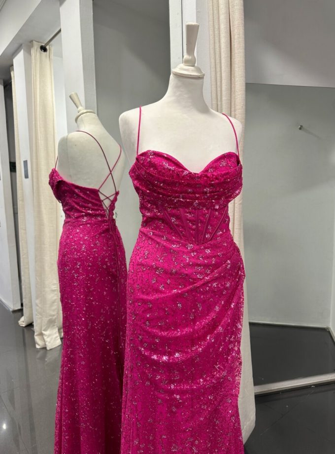 Vestido Corsé Purpurina