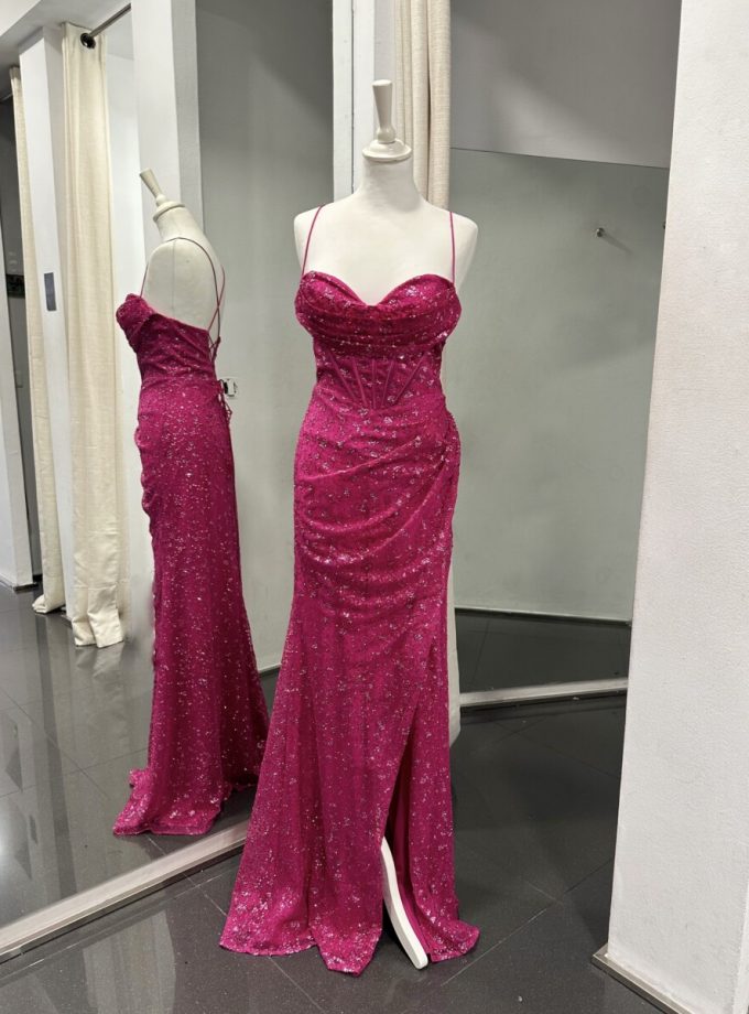 Vestido Corsé Purpurina