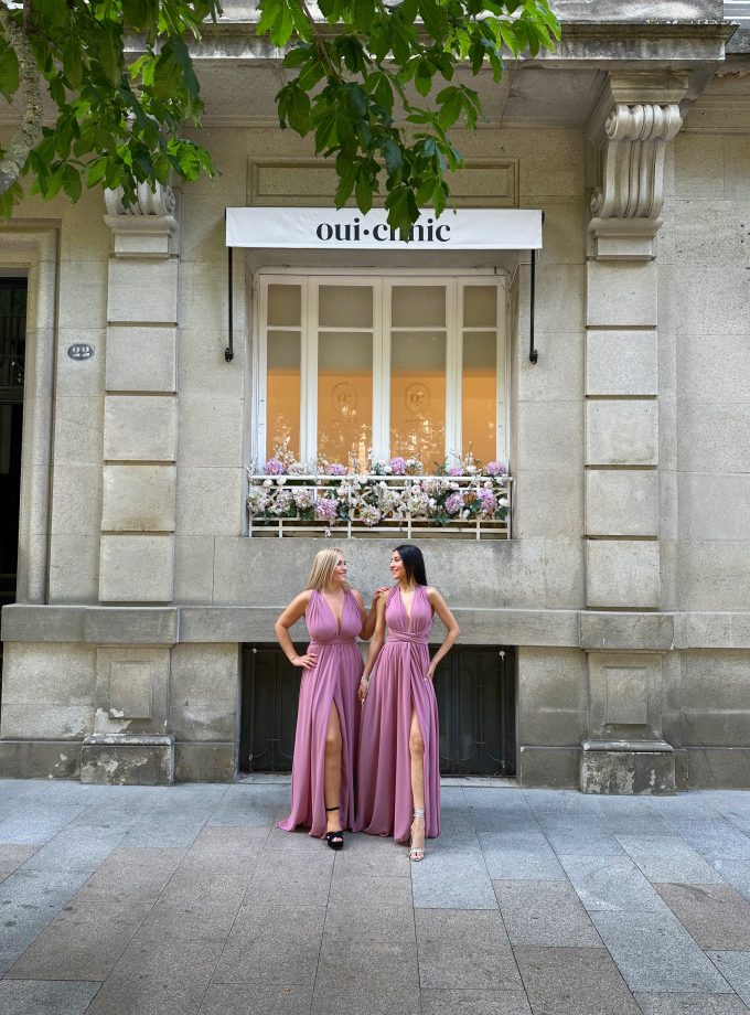 Vestido Multiposición Gasa Abertura