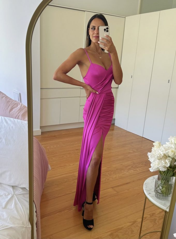 Vestido Seda Lazada Tirantes