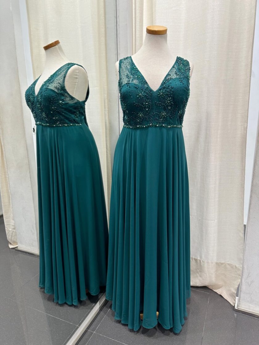 Vestido Curvy Encaje Pedrería - Imagen 2
