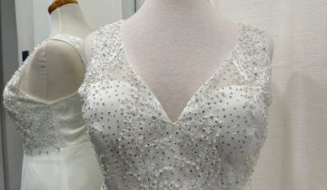 Vestido Curvy Encaje Pedrería Novia