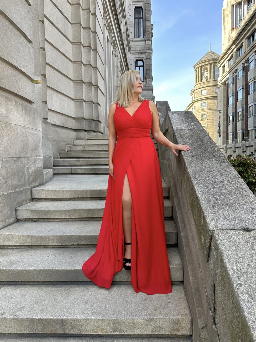 Vestido Analia Abertura Curvy - Imagen 3