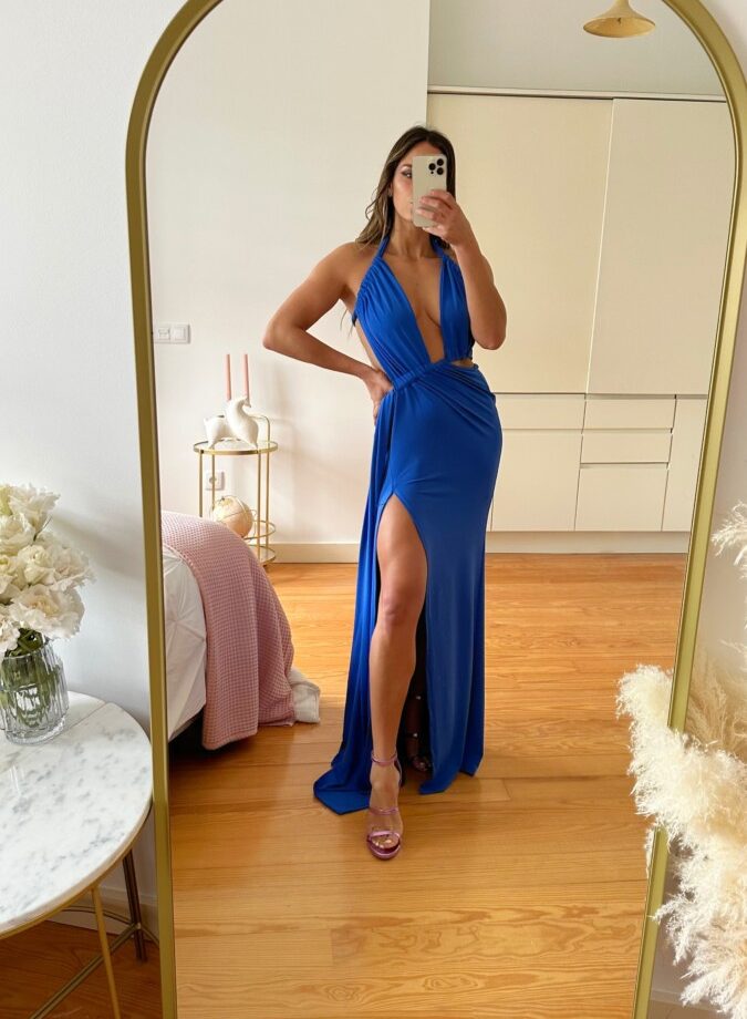 Vestido Frunces Aberturas