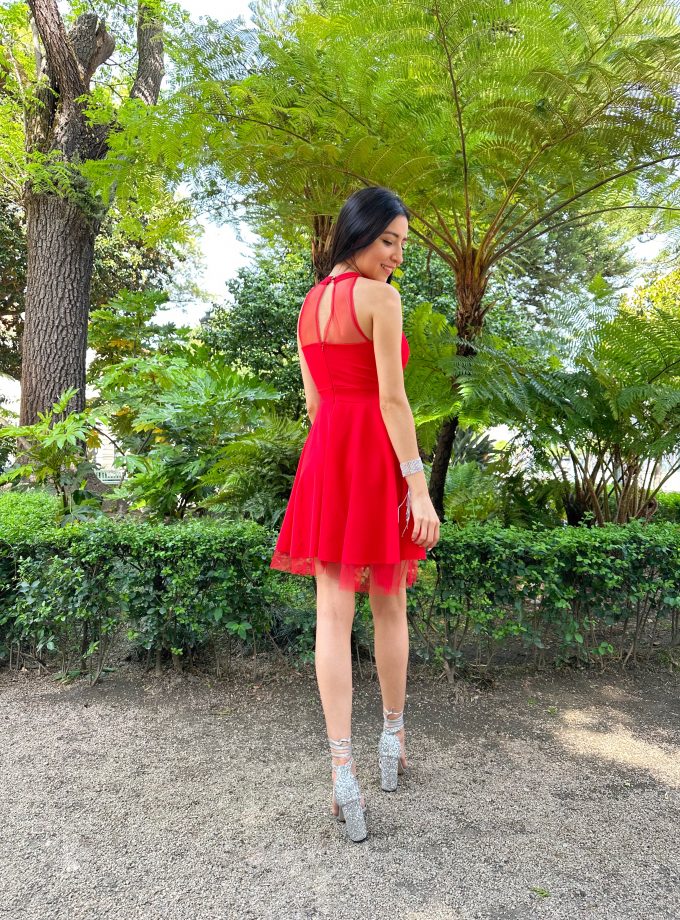 Vestido Halter Vuelo Tul