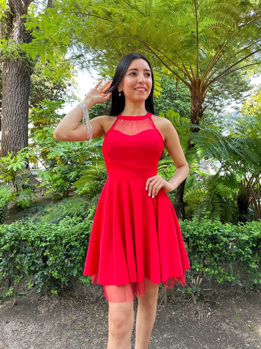 Vestido Halter Vuelo Tul - Imagen 54