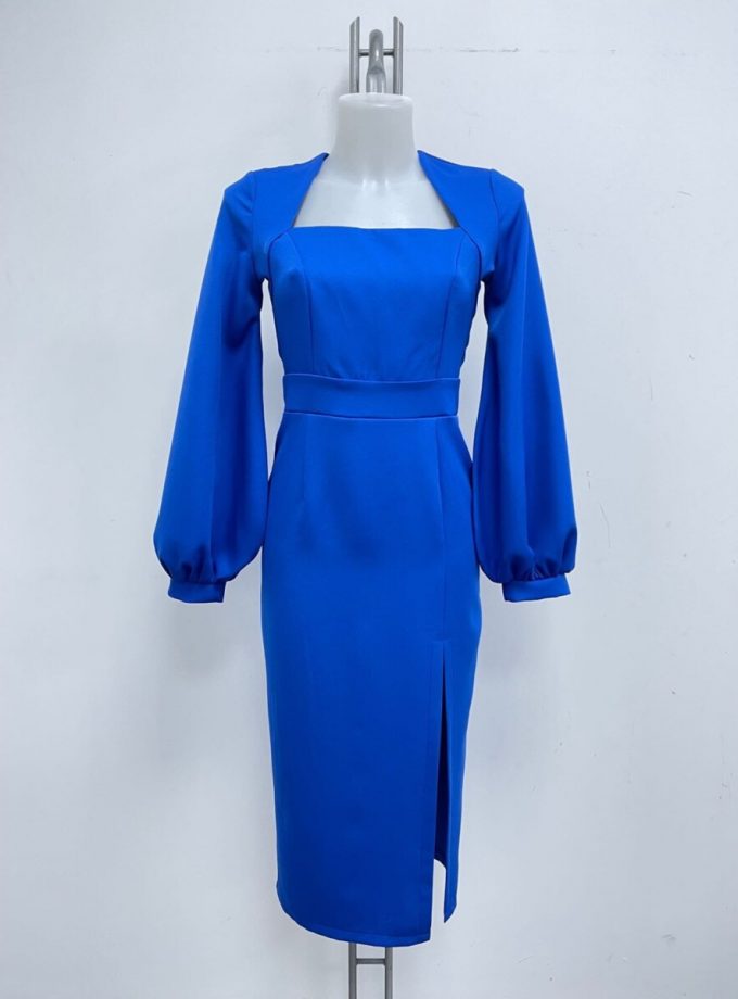 Vestido Midi Escote Cuadrado