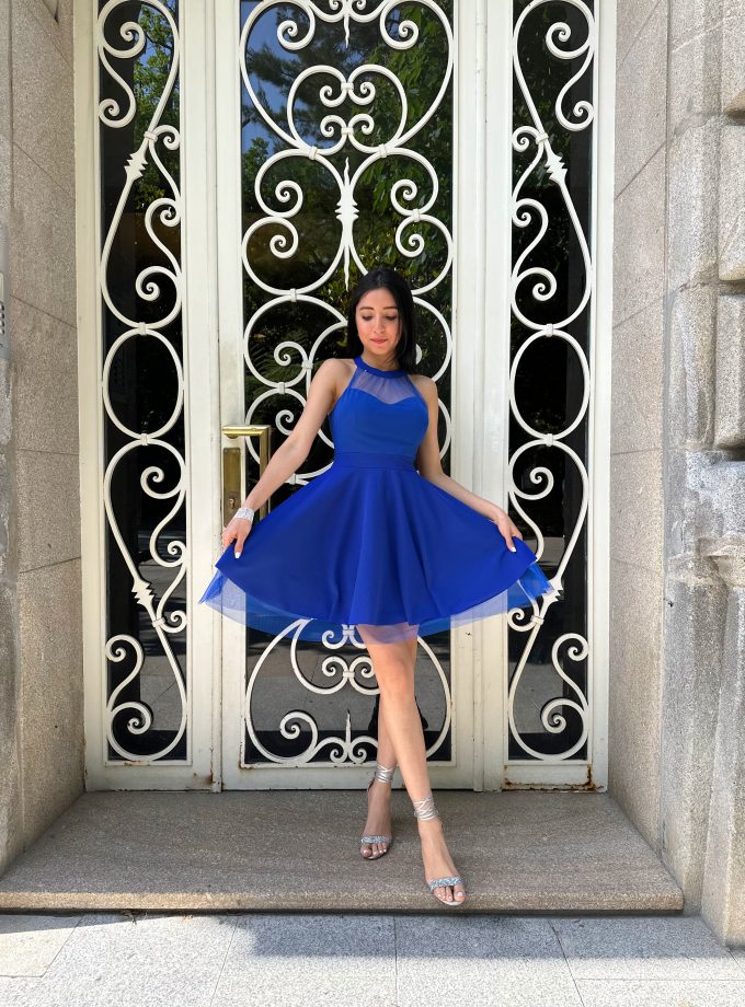 Vestido Halter Vuelo Tul