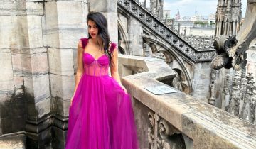 Vestido Corsé Transparecias Plumas