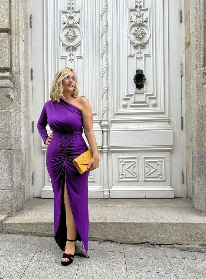 Vestido Manga Frunce