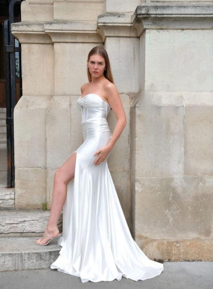 Vestido Seda Sirena Novia