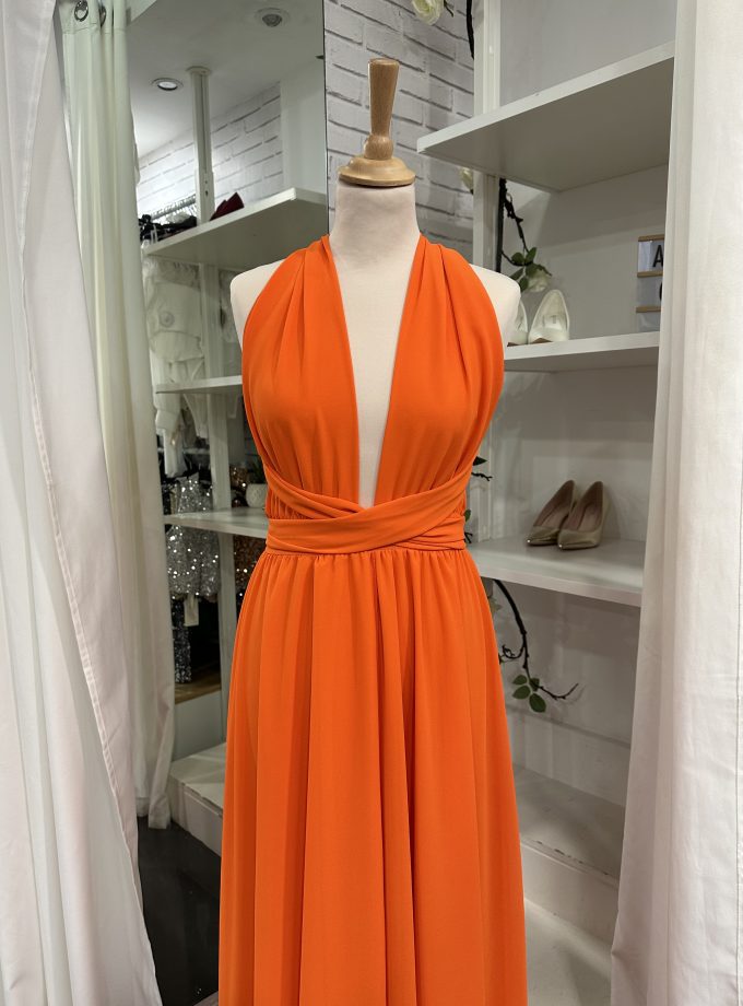 Vestido Multiposición Gasa Abertura