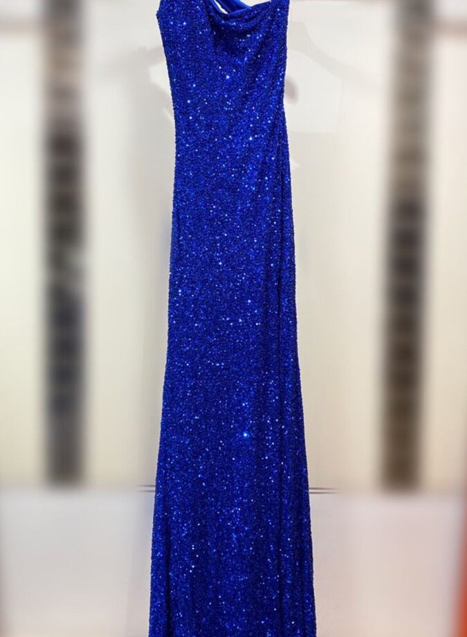 Vestido Lentejuelas Asimétrico