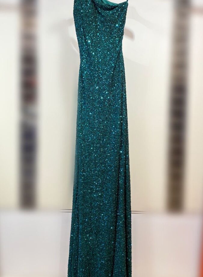 Vestido Lentejuelas Asimétrico