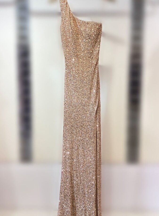 Vestido Lentejuelas Asimétrico